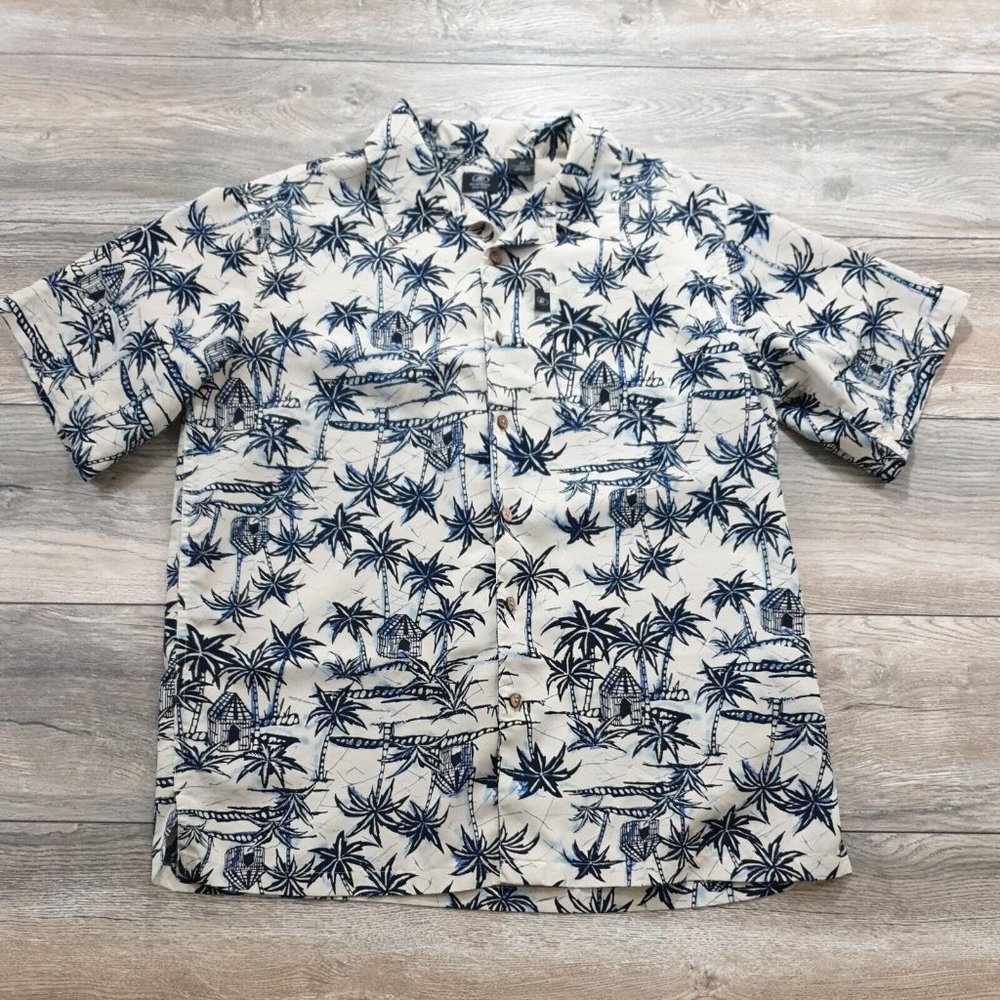 First Wave Class Club Mens Size 20 Short Sleeve Shirt Hawaiian Polyester Casual